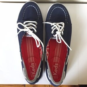Keds Navy Boat Shoes, New